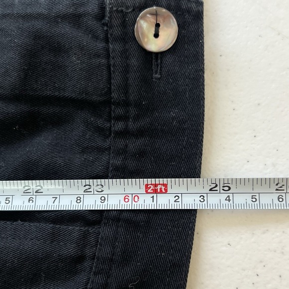 LAURA ASHLEY Black Denim Floral Embroidered Colorful Sz M Artsy Boho Art Teacher - Picture 8 of 8